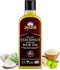 Ayumi Organic Coconut Hair Oil 150ml � Strengthens & Revitalizes Hair