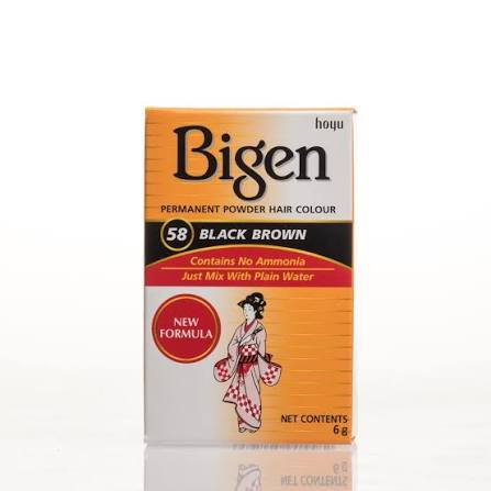 Bigen (46) Light Chestnut Permanent Powder Hair Color 6g - Easy chestnut shade
