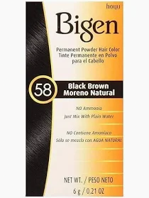 Bigen 58 Black Brown 6g - Natural Hair Color