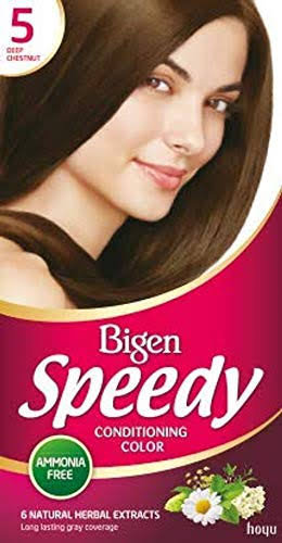 Bigen Speedy Women Deep Chestnut No 5 - Quick & Easy Hair Colour
