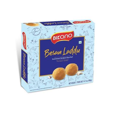 Bikano Till Seed Besan Laddu 400g - Nutritious Indian Sweet