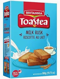 Britannia Toastea Milk Rusk 560g (Pack of 2)