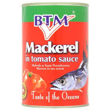 BTM Mackerel In Tomato Sauce 425g