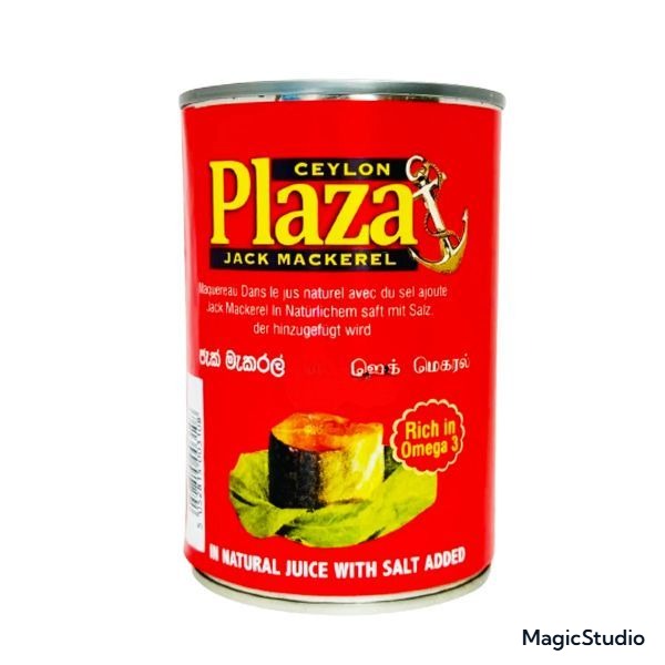 Ceylon Plaza Jack Mackerel in Natural Juice With Salt Added 425g