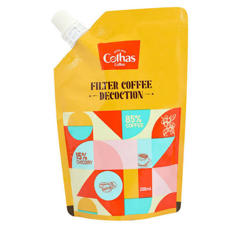 Cothas Coffee Filter Coffee Decoction 200ml � Strong Pre-Brewed Coffee Base