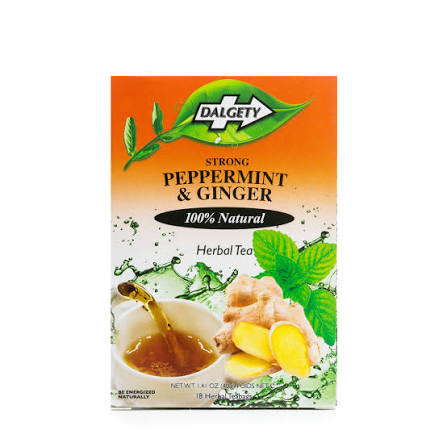 Dalgety Strong Peppermint and Ginger Tea 40g � Cooling Heat Balanced Brew