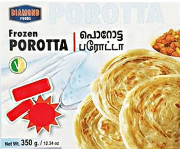 Diamond Kothu Parotta 350g � Soft Layered Parottas