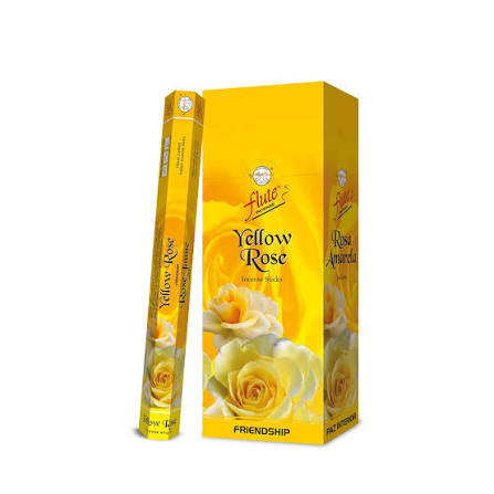 Flute Yellow Rose Incense Sticks