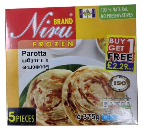 Niru Parotta 375g (5 Pieces) (BUY 1 GET 1 FREE)