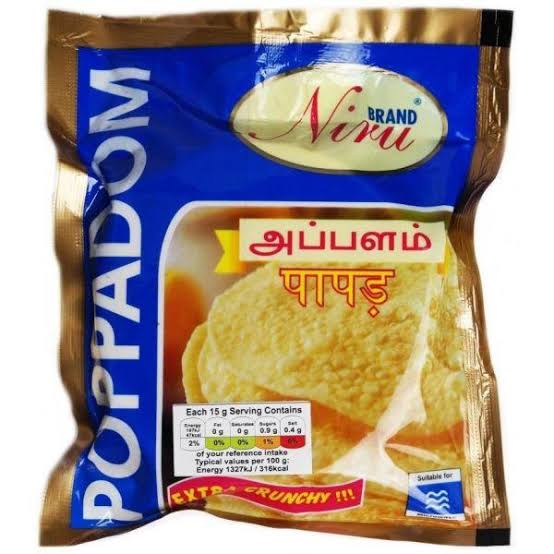 Niru Poppadom Small 150g (Pack of 2)