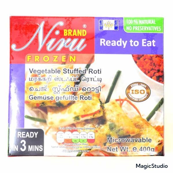 Niru Vegetable Stuffed Roti 400g