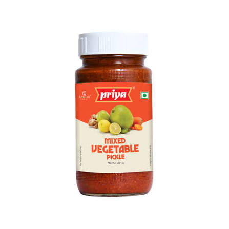 Priya Mixed Veg Pickle 300g