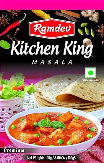 Ramdev Kitchen King Masala 100g - All-Purpose Curry Spice