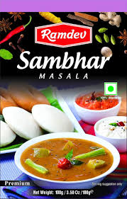 Ramdev Sambhar Masala 100g - South Indian Lentil Spice