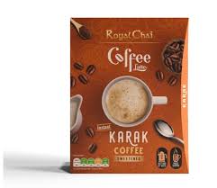 Royal Chai Coffee Latte Instant Karak Coffee (Unsweetened) 10 Cups