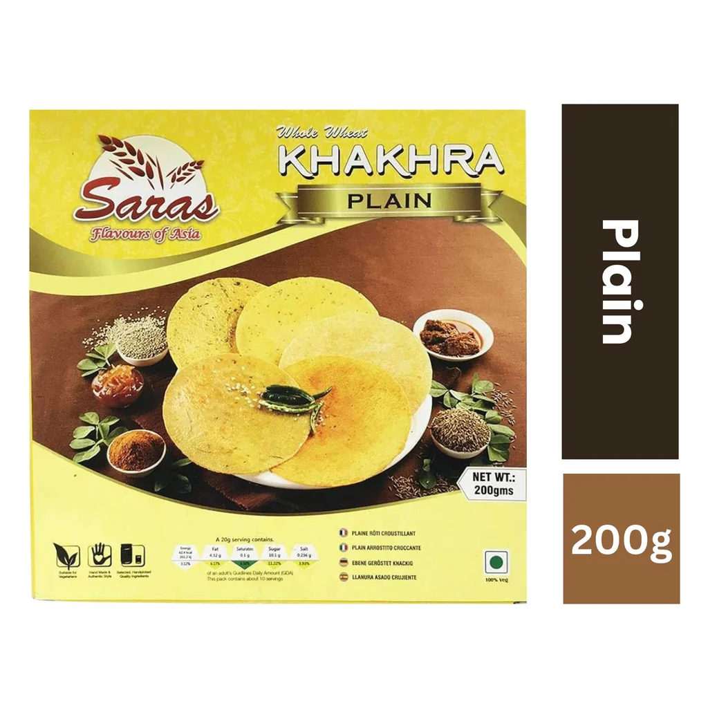 Saras Khakhra Plain 200g