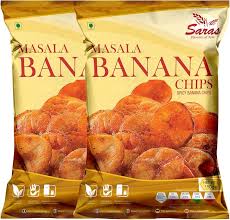 Saras Namkeen Masala Banana Chips 150g