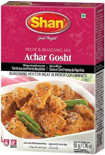 Shan Achar Gosht Masala 50g (Pack of 4)