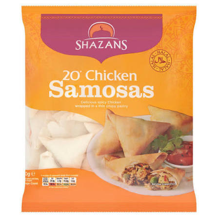 Shazans 20 Chicken Samosa 650g