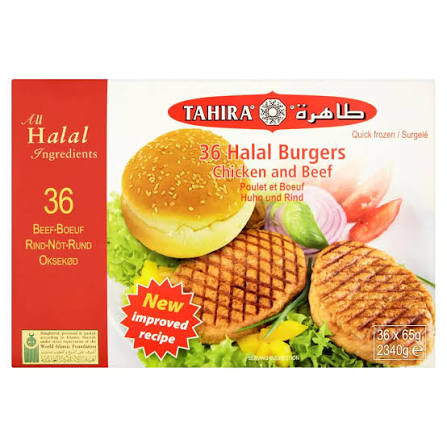 Tahira 36 Halal Burger (Chicken and Beef) 2340g