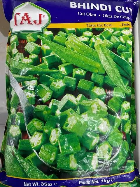 Taj Bhindi Cut Okra 1kg (Pack of 2)