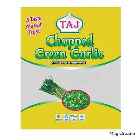 Taj Chopped Green Garlic 250g � Time-Saving Cooking Aid