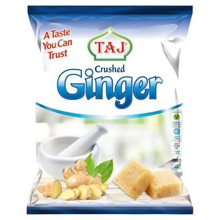 Taj Crushed Ginger 400g (Pack of 2)