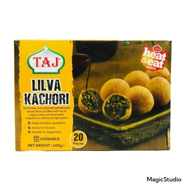 Taj Lilva Kachori 600g (20Pcs) - Traditional Stuffed Snack