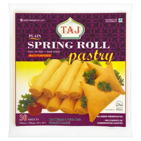 Taj Spring Roll Pastry 10'' 600g