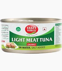 Tasty Nibbles Light Meat Tuna in Sunflower Oil 185g