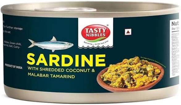 Tasty Nibbles Sardine With Shredded Coconut & Tamarind 185g