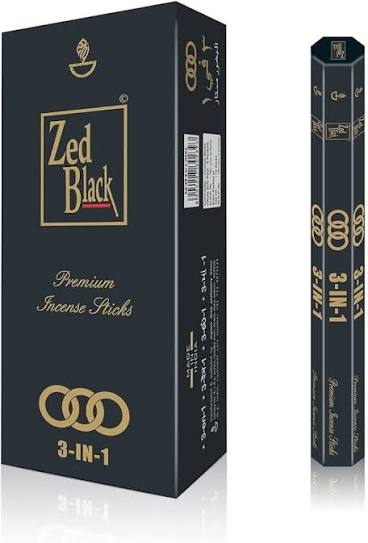 Zed Black Premium Incense Sticks (3 in 1) - Triple Fragrance Blend