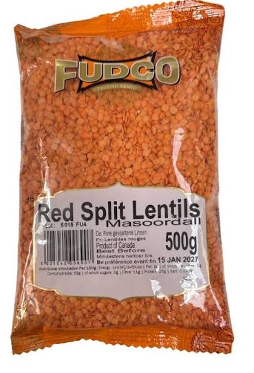 Fudco Red Split Lentils (Masoor Dal) 500g