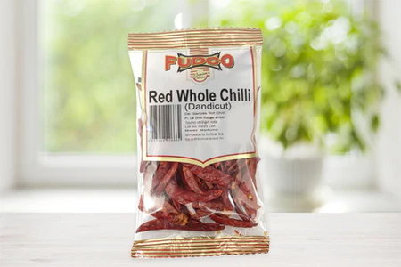 Fudco Whole Stemless Red Chilli � Hot Dried Chillies