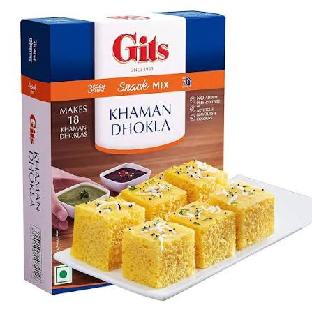 Gits Khaman Dhokla Mix 500g (Pack of 2) � Soft & Spongy Gujarati Snack