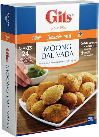 Gits Moong Dal Vada Mix 200g � Crispy & Delicious Snack Mix