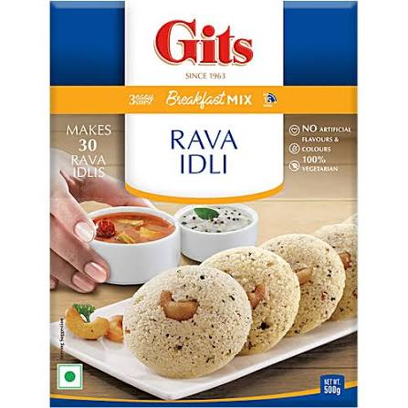 Gits Rava Idli Mix 500g (Pack of 2) � Fluffy Instant Idli Mix