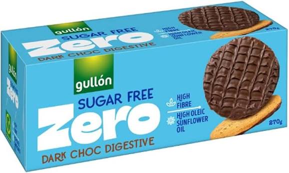 Gullon Sugar Free Dark Choc Digestive Biscuits 270g