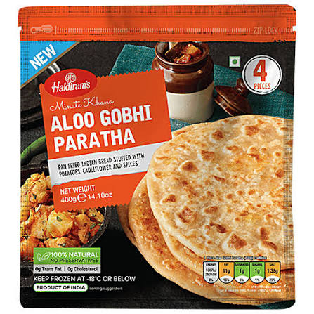 Haldiram's Aloo Gobi Paratha 400g