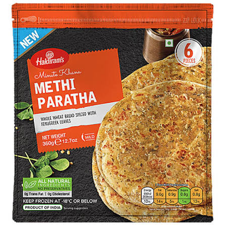 Haldiram's Methi Paratha 300g - Twin Herbal Breads