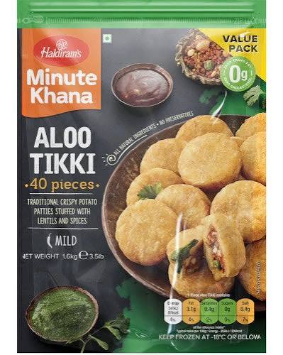 Haldiram's Minute Khana Aloo Tikki 1.6kg (40Pcs)