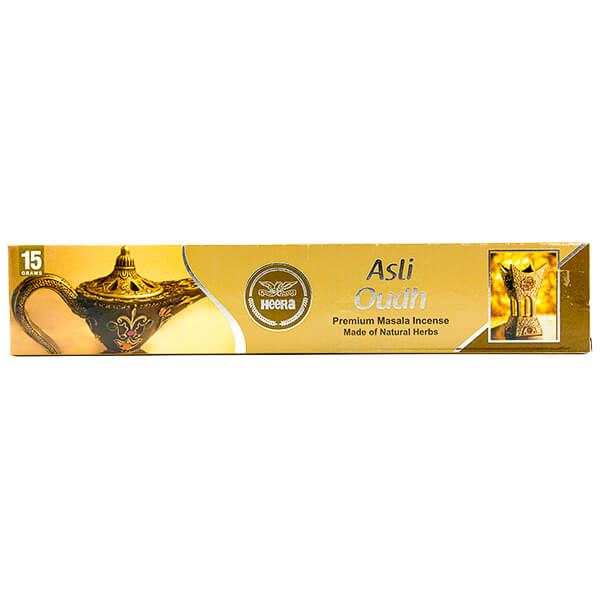 Heera Asli Oudh Premium Masala Incense 20g - Rich Royal Aroma