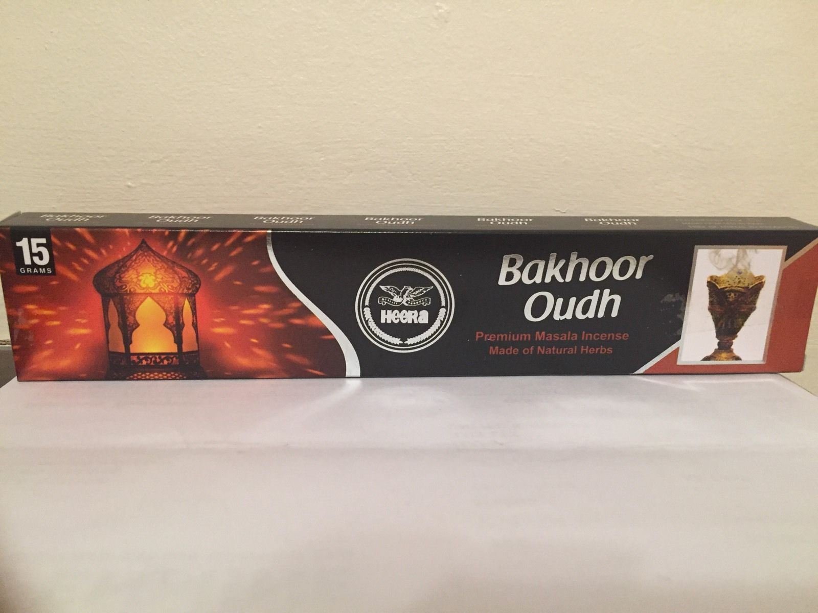 Heera Bakhoor Oudh Premium Masala Incense 20g - Deep Woody Fragrance
