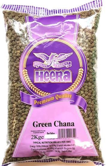 Heera Green Chana 2kg - Protein Rich Pulses