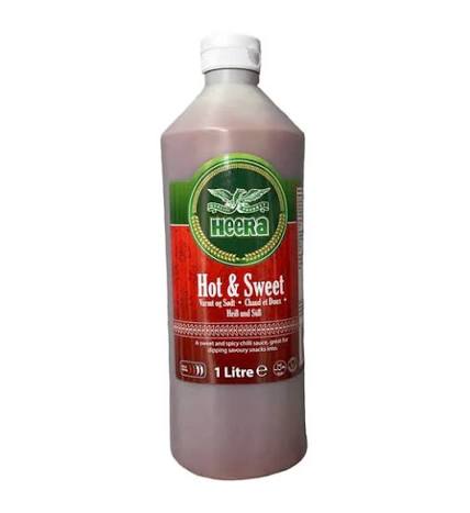 Heera Hot & Sweet Sauce 1L - Balanced Table Condiment