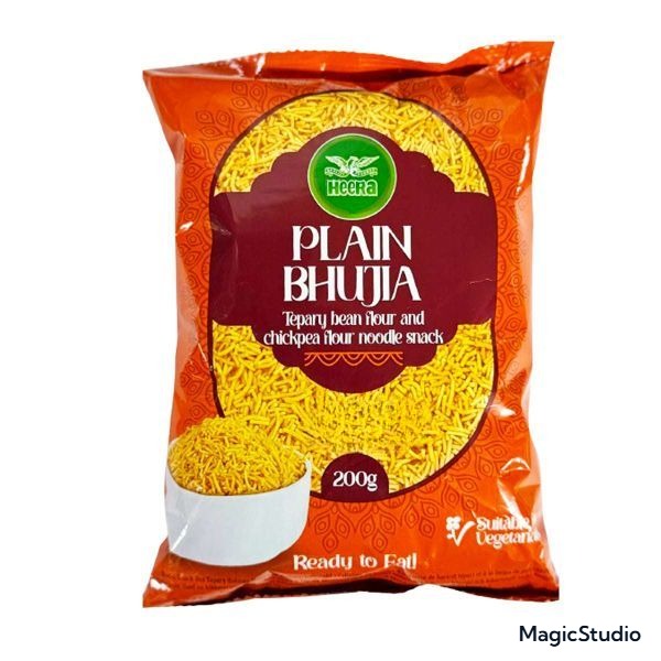 Heera Plain Bhujia 200g - Classic Crispy Snack