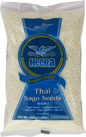 Heera Thai Sago Seeds 500g - Small Cooking Pearls
