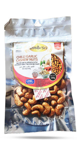 Indu Sri Dry Roasted Cashew Nuts 100g