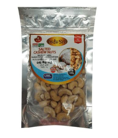 Indu Sri Salted Cashew Nuts 100g