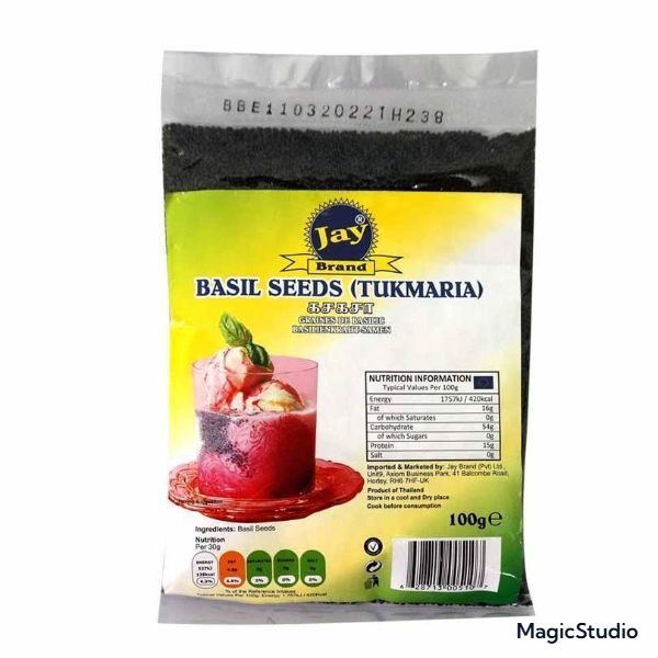 Jay Brand Basil Seeds (Tukmaria) 100g